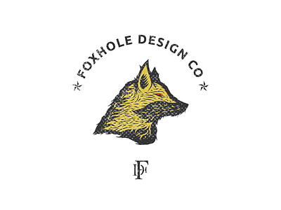 Foxhole Design Badge Logo branding design illustration vector