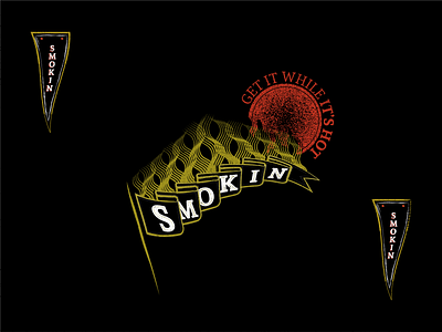 Smokin Joe's Badge work badge design illustration logo vector