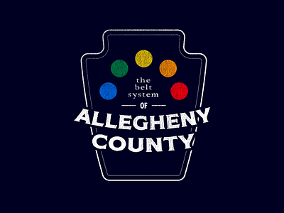 Allegheny Belt System - Badge 1 badge branding design illustration illustrator lettering logo type typography vector