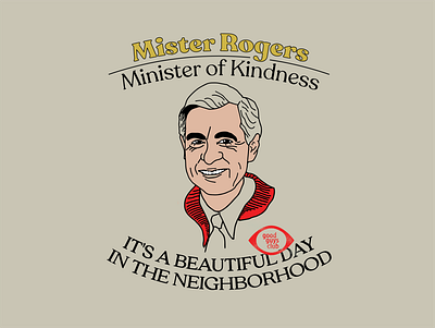 Good Guys Club: Mr. Rogers badge branding design illustration illustrator lettering logo type typography vector