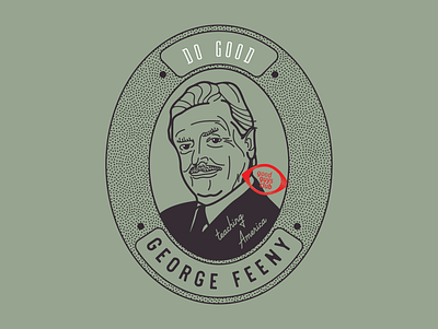 Good Guys Club - George Feeny badge design illustration illustrator lettering logo type typography vector