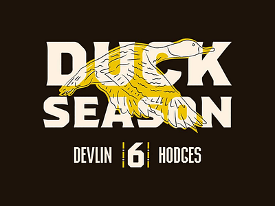 Duck Season Style Exploration badge duck football hunting logo steelers vector