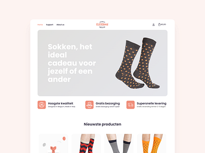 Small Socks Webshop Design & Development branding ui