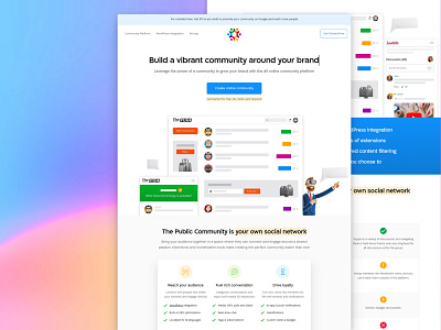 Online communities (Landing page)