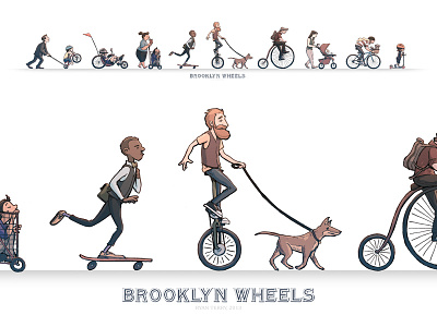 Brooklyn Wheels brooklyn illustration prints