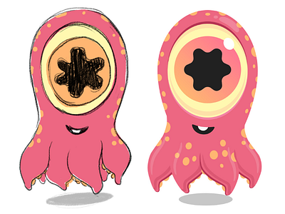 Squidy cartoons characterdesign characters gamedesign illustration