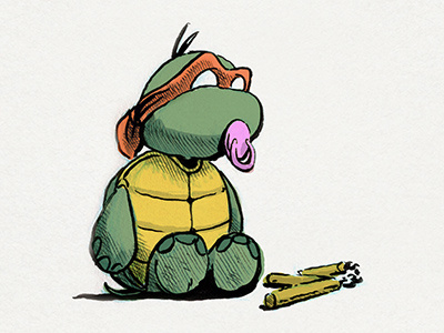 "One baby turtle." -Splinter