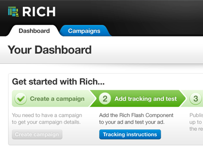 Get Started With Rich campaign get started instructions onboarding richmetrics tracking