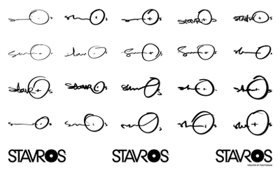 Logo sketches for Stavros