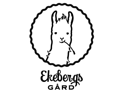 Sketch Alpaca Logo alpaca brand ekebergs gård farm identity lama logo mark stamp symbol