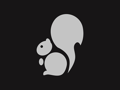 Squirrel graphic design logo vector