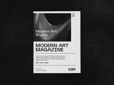MODERN ART\ magazine editorial aesthetic brochure design editorial graphic design magazine typography