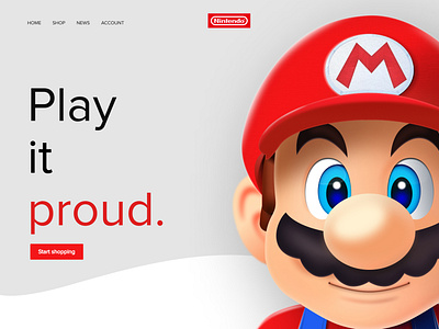 Nintendo web design