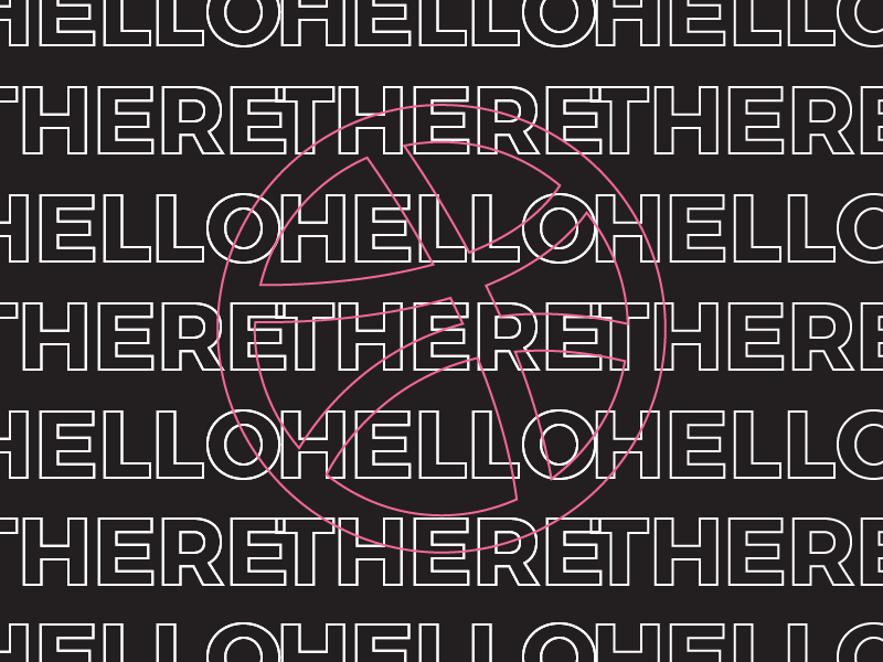 Hello There happy fun new debut invitation dribbble ball type illustrator hello