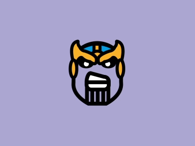 Mad Titan Thanos cool fun avengers icons colors supervillian superhero illustrator animation brand characters marvel