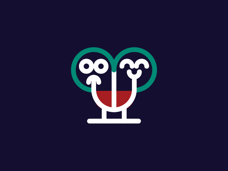 Heart Cup iconography sad happy cute characters brand animation illustrator colors icons
