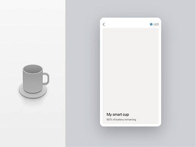 Smart Cup App Concept animation illustration iot mobile app motion ui ux