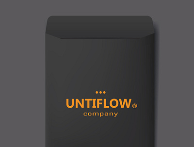 UNTIFLOW COMPANY Envelope brand identity branding company envelope graphic design illustrator logo logo design