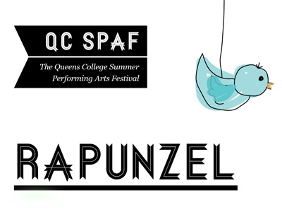 QC SPAF Icon & Rapunzel snippet illustration illustrator logo play poster print puppets rapunzel theatre