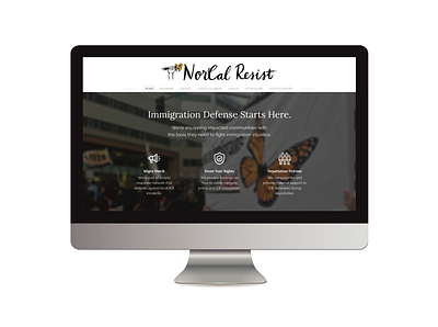 Website Design: NorCal Resist accessibility activism brand identity branding california cms communications copywriting design for change home page landing page redesign responsive sacramento ui ux web web design website weebly