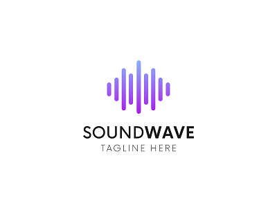 Sound Wave logo. Dj logo. (For Sale) audio broadcast design dj equilizer icon logo minimal minimalistic modern music podcast radio record sign simple sound studio vector wave