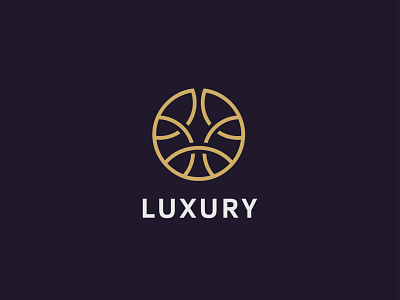 Circle Luxury linear logo. (For Sale)