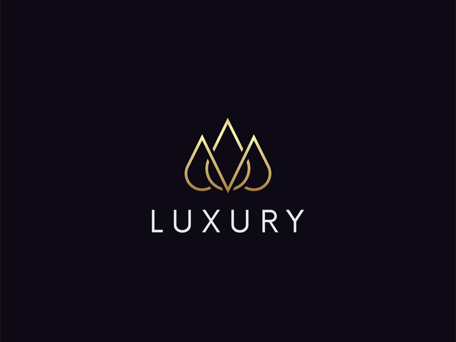 Simple linear Luxury logo. (For Sale) by Timon Art on Dribbble