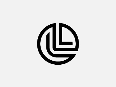 Geometric Circle L letter logo design. (For sale!)