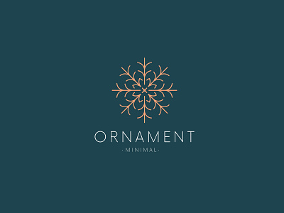 Abstract Linear Ornament Logo (For Sale) abstract clean design elegant floral icon linear logo logotype luxury minimal modern nature ornament sign simple snowflake symbol tracery vector