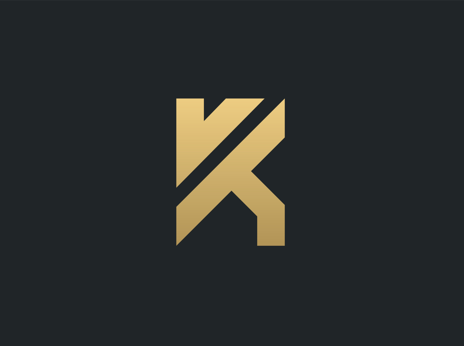 K logo minimalistic design (for sale) by Timon Art on Dribbble