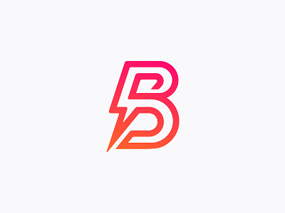 B letter thunder logo (for sale) b b letter b logo b monogram brand clean company design electric icon lightning logo minimalistic power sign storm thunder thunderbolt vector