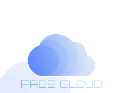 Fade Cloud branding design graphic design logo vector
