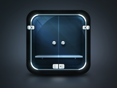 App Icon (wip) app app icon black icon iphone shelf shelves