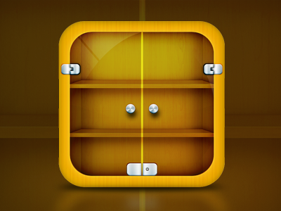 App Icon - Wip (Wood) app icon application application icon crisp icon iphone iphone app slick ui ui design