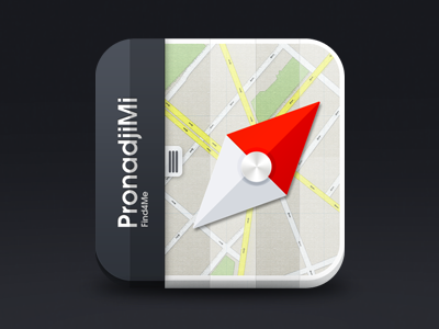 iOS App Icon app icon clean compass design icon ios icon iphone icon map ui