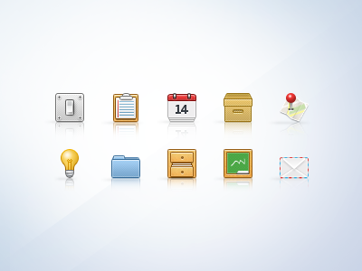 32px Icons (part01) 32px archive calendar chalkboard envelope folder general icons mail map notes pin places