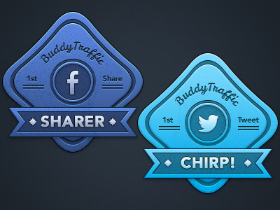 "BT" Share Badges badge badges facebook fb share tweet twitter