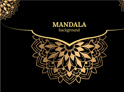 Luxury mandala design gold color Vetor animation branding design graphic design logo mandala motion graphics typography vector