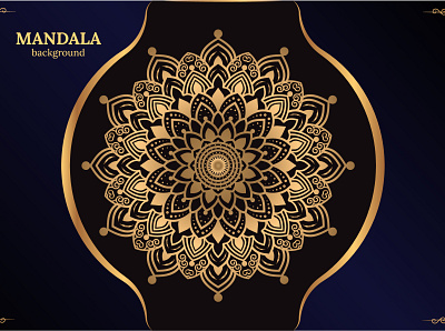 Luxury Mandala Design Gold Color Vector Graphic design frame graphic design logo mandala ramadan typograpy vector