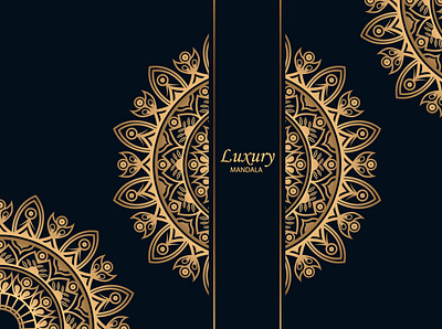 Luxury Mandala Design Gold Color Vector Graphic decor