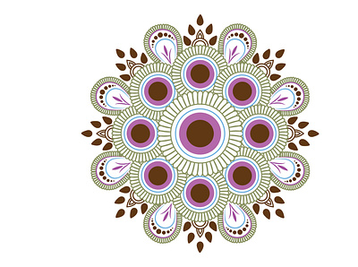 Coloring Mandala Design Vector decor