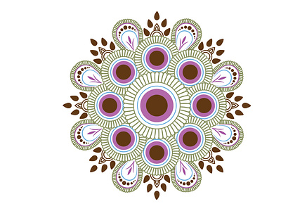 Coloring Mandala Design Vector