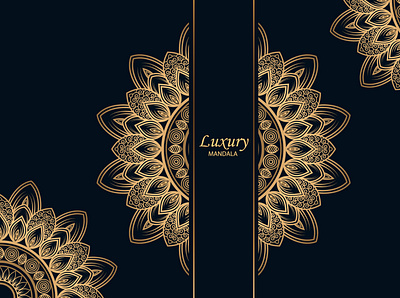 Luxury Mandala Design Gold Color Vector Graphic decor