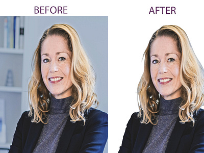 Background remove/hair masking/color correction/basic retouch