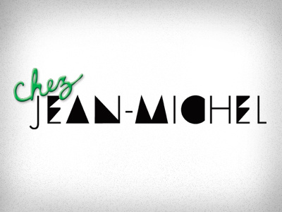 Chez Jean-Michel Creative Residency black blog branding graphic design green identity logo portfolio