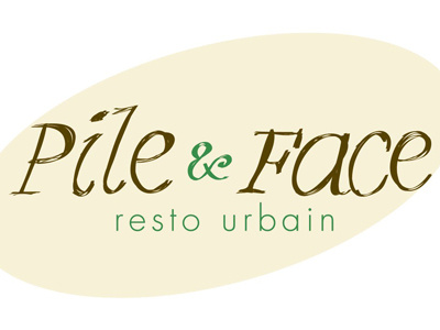 Pile & Face resto urbain branding business card design paninis restaurant