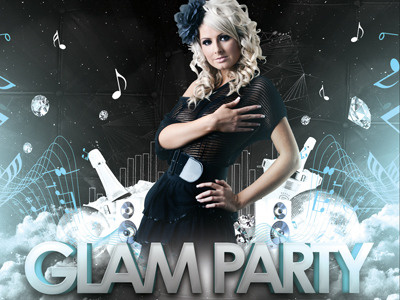 Glam Party Flyer bloom brightness brilliance brilliancy burnish class clean elegant flyer glamour glare gloss glossiness glow gold luxe luxury party photoshop radiance sheen shimmer shine sparkle template vip