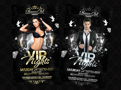 VIP Nights Party Flyer