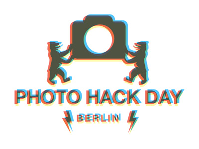 Photo Hack Day Logo android berlin designer developer facebook flickr gettyimages hackathon iphone logo photography