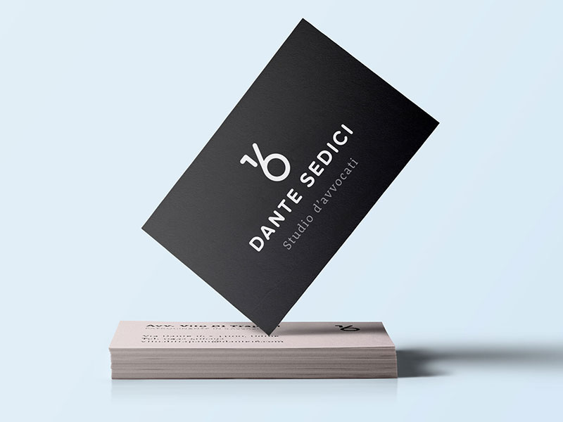 Dante 16 Law firm identity firm identity business card typography drawn hand italian italy logo branding associates lawyer